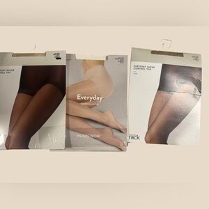 Nordstrom Everyday Sheer Pantyhose in Black and Nude